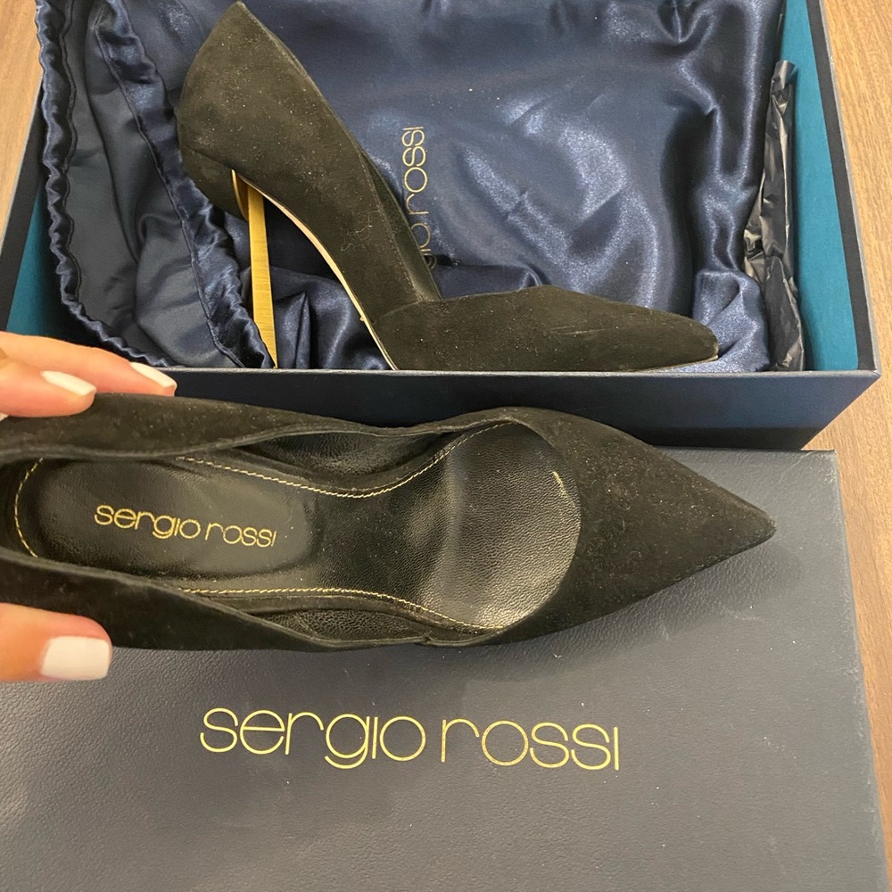 Authentic Sergio Rossi Suede Pump